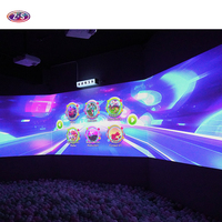 Jeux muraux interactifs immersifs intérieurs à grand écran Projection de lancer de balles Réaction numérique Affichage léger