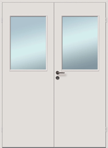 Puerta de Acero Resistente al Fuego para Exteriores, Precio de Fábrica, para Salida de Emergencia, con Clasificación de Resistencia al Fuego de 60/90/180 Minutos, Diseño Moderno - Product Image 2