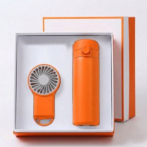 Ensemble Cadeau Promotionnel Personnalisé en Gros : Boîtes Imprimées UV en ABS et Acier Inoxydable, Petit Ventilateur, Tasse Thermos et Parapluie - Product Image 2