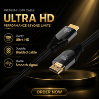 Cable HDMI de Alta Calidad al por Mayor Directo de Fábrica, 4k 8k, Buen Precio, Cables de Audio y Video en 1m 1.5m 3m 5m 10m 15m, Cable HDMI de Nailon