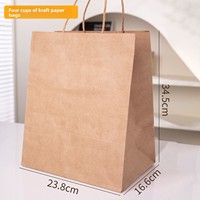 Boîte à emporter personnalisée avec couvercle, anti-fuite, antidérapante, de qualité alimentaire, pour café, vente en gros, sacs d'emballage alimentaire recyclables, sacs cadeaux