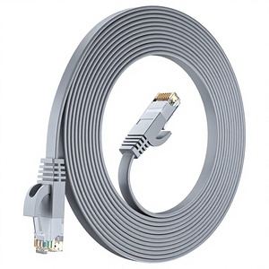 สายอีเธอร์เน็ตแบบแบน CAT6 UTP ความเร็วสูง สายแพทช์เน็ตเวิร์ก LAN ทองแดง PVC 32AWG 100 ม. - Product Image 6