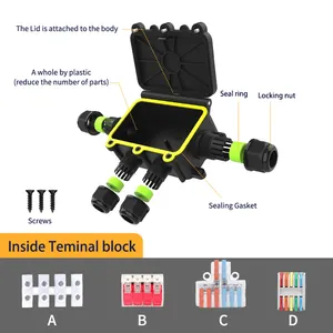 Illuminazione esterna Power Street Light Connect Box scatole di giunzione per cavi elettrici impermeabili scatole di giunzione elettriche