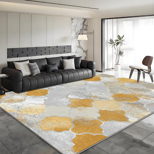 Tapis de style nordique rectangulaire à motif géométrique abstrait, résistant aux taches, en fibre de polyester, pour salon, chambre à coucher, usage domestique - Product Image 1