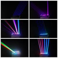 Projecteur à matrice de points LED RGBW 4-en-1 à 6 yeux avec contrôle de pixels, éclairage de scène mobile, lumière auxiliaire DMX512 RDM pour événements DJ