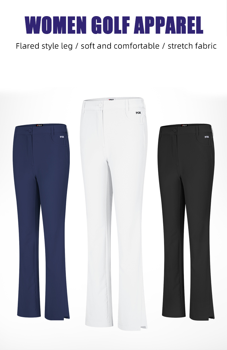 PGM KUZ144 ladies golf clothing pants slim sports ninepoint pants women golf pants企业官网