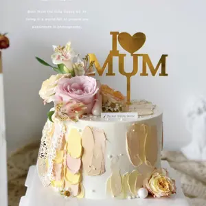 Decoración de Pastel de acrílico para el día de la madre, fabricante I love MUM - Product Image 1
