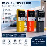 Système de billetterie de stationnement RFID, terminal de distribution de tickets de stationnement avec bouton de ticket vert et assistance par appel