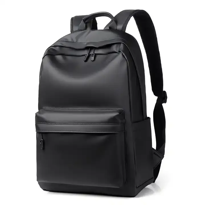 Özel yeni tasarımcı erkekler dayanıklı seyahat su geçirmez PU deri okul çantası iş rahat spor öğrenciler Laptop sırt çantası 2024