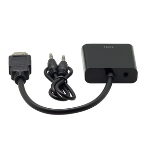 อะแดปเตอร์แปลงวิดีโอเสียงอะนาล็อกดิจิตอล xpb สายเคเบิลสำหรับ HDMI ตัวผู้เป็น <span class=keywords><strong>VGA</strong></span> ตัวเมียสำหรับอะแดปเตอร์ HDMI เป็น <span class=keywords><strong>VGA</strong></span> - Product Image 6