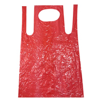 100 pièces/rouleau de haute qualité en plastique jetable épais Pe tabliers fournisseurs jetable Restaurant tablier jetable couleur Pure tablier