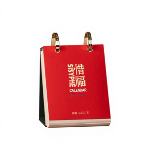 <span class=keywords><strong>2026</strong></span>年手撕式倒计时日历定制创意单面印刷软封面压花/凹印学生桌面纸 - Product Image 4