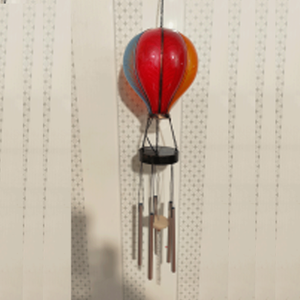 Lampada Solare Ornamentale da <span class=keywords><strong>Giardino</strong></span> a Forma di Mongolfiera con Fiamma Tremolante Impermeabile - Product Image 1