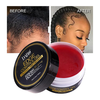 Cire coiffante noire 4C personnalisable avec logo, meilleur gel mini-tresses, marque privée, tenue extrême 24h pour unisexe