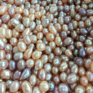Bán buôn Loose Rice Shaped nước ngọt Ngọc Trai 2a3a4a thông báo cho 5-6 mét tự nhiên trắng hồng tím màu sắc đối với trang sức làm - Product Image 4