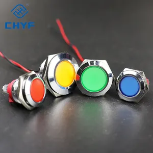 22mm metal indicator LED small waterproof power indicator 3V/6V/12V/24V/220V