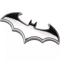 Emblème de voiture en métal personnalisé avec logo de chauve-souris, badge ABS, autocollant avec garantie d'un an