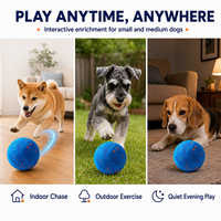 Balle électrique pour chien à haute adhérence avec structure ETPU et ABS pour un jeu autonome et la libération quotidienne de l'énergie à la maison