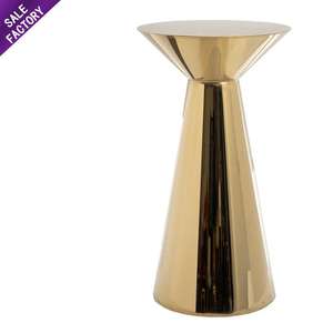 Mesa de Bar de Acero Inoxidable de Alta Calidad para Banquetes, Eventos y Bodas, Rectangular, de Lujo, Dorada y Negra, Personalizable - Product Image 5