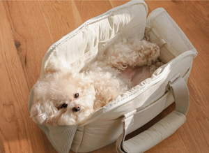 छोटे कुत्ते और बिल्लियों की यात्रा के लिए आरामदायक पालतू जानवर वाहक बैग नायलॉन कपड़े और पेटों की यात्रा के लिए कपास की परत - Product Image 5