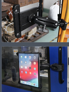VINmounts Reinforced Nylon Heavy Duty Warehouse Tablet Mount 10-11 Inch iPad Compatible Industrial Forklift Storage Cart - Product Image 6