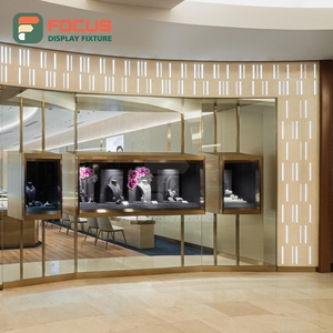 Exhibidor de Joyería Minimalista, Panel de Vidrio Templado, Mostrador de Joyería para Centro Comercial - Product Image 5