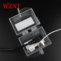 WZNT-NT-P01P Verrou de sécurité transparent en polystyrène pour petite prise, 110V, déverrouillage par clé, certifié CE/ISO, installation facile