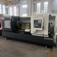 Tour CNC horizontal CK6180 en stock usine, déplacement de 1500 mm, guides larges et rigides, équipement d'usinage CNC de précision pour arbres