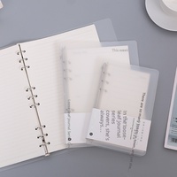 Nouvelles couvertures de carnet en PP de style moderne pour agenda à feuilles mobiles, vente en gros, formats A5/A6, personnalisables avec impression, cadeau, Chine
