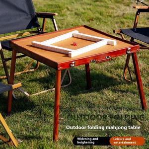 New Hot Bán Hiện Đại Xách Tay Gỗ Sồi Chất Lượng Cao Gấp Bảng Thích Hợp Cho Cắm Trại Ngoài Trời <span class=keywords><strong>Mahjong</strong></span> Bảng - Product Image 5