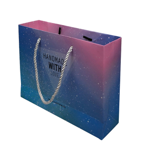 Meilleures sacs blancs de luxe, résistants aux déchirures, écologiques, imperméables, avec impression couleur de marque et poignée en ruban, pour supermarchés promotionnels - Product Image 1