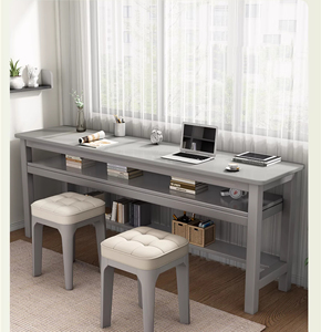 Gỗ rắn rất hẹp Bàn Máy Tính rộng 40/45cm bàn đơn giản căn hộ nhỏ phòng ngủ sinh viên bàn tường - Product Image 2