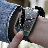 Montre connectée DZ09 avec podomètre, carte SIM et caméra, montre de sport, téléphone portable, carte SIM