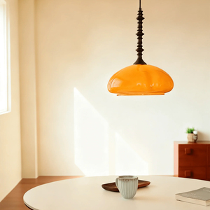 Lámpara <span class=keywords><strong>Colgante</strong></span> Nórdica Moderna Retro para <span class=keywords><strong>Restaurante</strong></span> o Cafetería, de Metal, Vidrio y Madera, LED de Alta Calidad, Nuevo Diseño Único, Lámpara <span class=keywords><strong>Colgante</strong></span> Citrus Bloom - Product Image 5