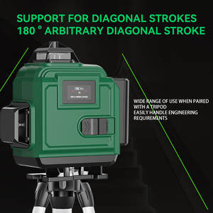 Nivel Láser de 16 Líneas con Pantalla Digital, Autonivelante, Grado Industrial, Láser Verde de 520 Nm para Alineación de Paredes y Pisos - Product Image 2