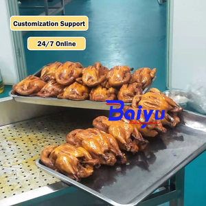 เครื่องร<span class=keywords><strong>ม</strong></span>ควันอุตสาหกรรม Baiyu 50 ลิตร 100 ลิตร สำหรับผลิตภัณฑ์เนื้อสัตว์ ไก่ เนื้อวัว ปลา - Product Image 5