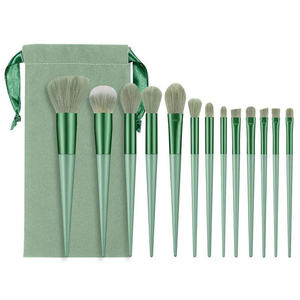 <span class=keywords><strong>Set</strong></span> di <span class=keywords><strong>pennelli</strong></span> per il trucco di alta qualità da donna fondotinta sintetico ombretto cosmetico in polvere strumento per il trucco di colore 13 pz pennello per il trucco morbido - Product Image 2
