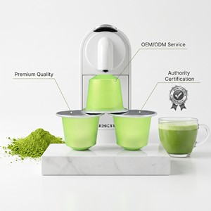 Cápsulas de Té Verde <span class=keywords><strong>Matcha</strong></span> Compatibles con Nespresso Original Line, Paquete de 10, Sin Azúcar, Cápsulas de Té Instantáneo Orgánico - Product Image 1