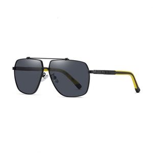 Gafas de Sol de Metal Retro Cuadradas con Logotipo Personalizado al por Mayor, Gafas de Sol Polarizadas UV400 para Hombre - Product Image 6