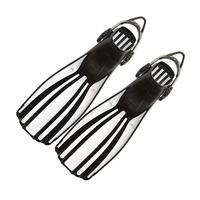 Palmes de plongée ajustables à ressort pour pieds longs avec pointes renforcées, pour la natation, la plongée en apnée et l'entraînement, conception à quatre lignes