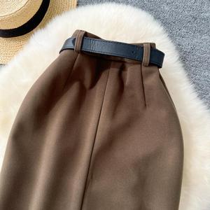 <span class=keywords><strong>Falda</strong></span> de lujo ligero vintage para mujer, de cintura alta, larga, de corte recto, estilo tubo, que realza la figura y la elegancia. - Product Image 6