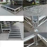 Plateforme de scène modulaire en aluminium durable avec une capacité de charge de 1000 kg et une installation rapide pour les mariages, les concerts, les événements et les spectacles