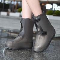 Protège-chaussures d'extérieur pour adultes de haute qualité, bottes de pluie antistatiques et réutilisables, couvre-chaussures étanches en plastique Tpe
