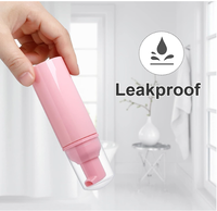 Dispenser sabun cair kosmetik binatang piaraan, Dispenser sabun cair 60ml-250ml botol busa plastik untuk perawatan kulit perona pipi