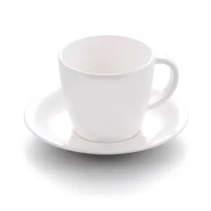 Best Seller Unbreakable Kids Melamine White Tea Coffee Cup Saucer