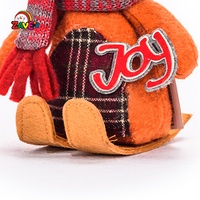 Décorations de Noël personnalisées Zaves, petits ours, renards, élan, ornements de Noël, décoration de bureau pour Noël