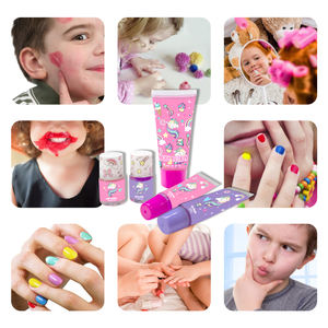 Preescolar niños niña Diy manicura cosmética esmalte de uñas juego de simulación Cuerpo Conjunto y juguetes de uñas maquillaje para niños - Product Image 6