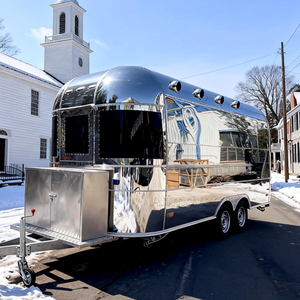 Chariot de nourriture mobile vintage personnalisé, remorque à tacos, remorque à frites, chariot à lait et à café, chariot à shawarma, petit camion de nourriture à vendre en Europe - Product Image 3