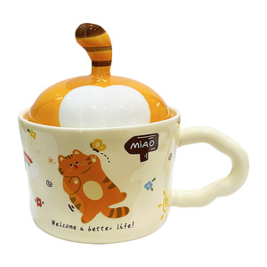 High Aesthetic Cake Shape Ceramic Mug, Cute Creative Water <b>Cup</b>, Perfect Birthday Gift for Girlfriend Household Coffee Mug - Product Image 1