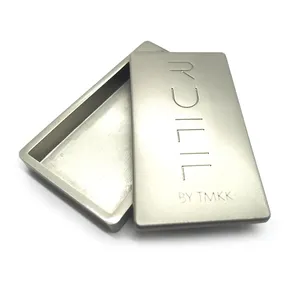 zinc alloy empty metal lip balm box